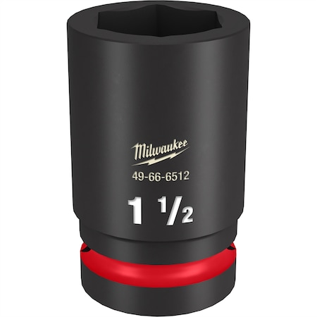 Milwaukee Tool SHOCKWAVE Impact Duty? 1" Drive 1-1/2" Deep 6-Point Socket 49-66-6512